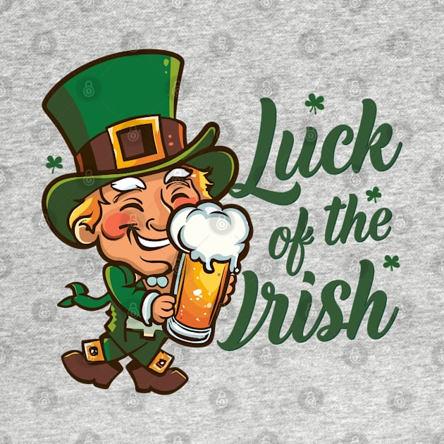 Leprechaun St. Patrick's Day Ireland by Macphisto Shirts